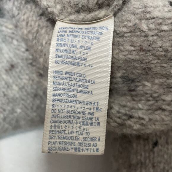 REBECCA MINKOFF Gray Cold Shoulder Wool Sweater Size L - Picture 4 of 6